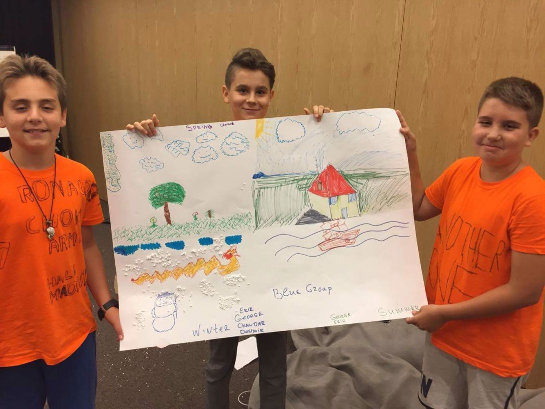 Деца обединяват рисунките си | Lucky Bansko Kids Camp