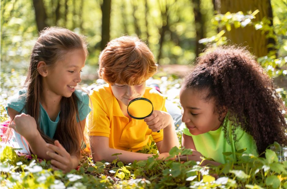 Учене чрез игра сред природата.